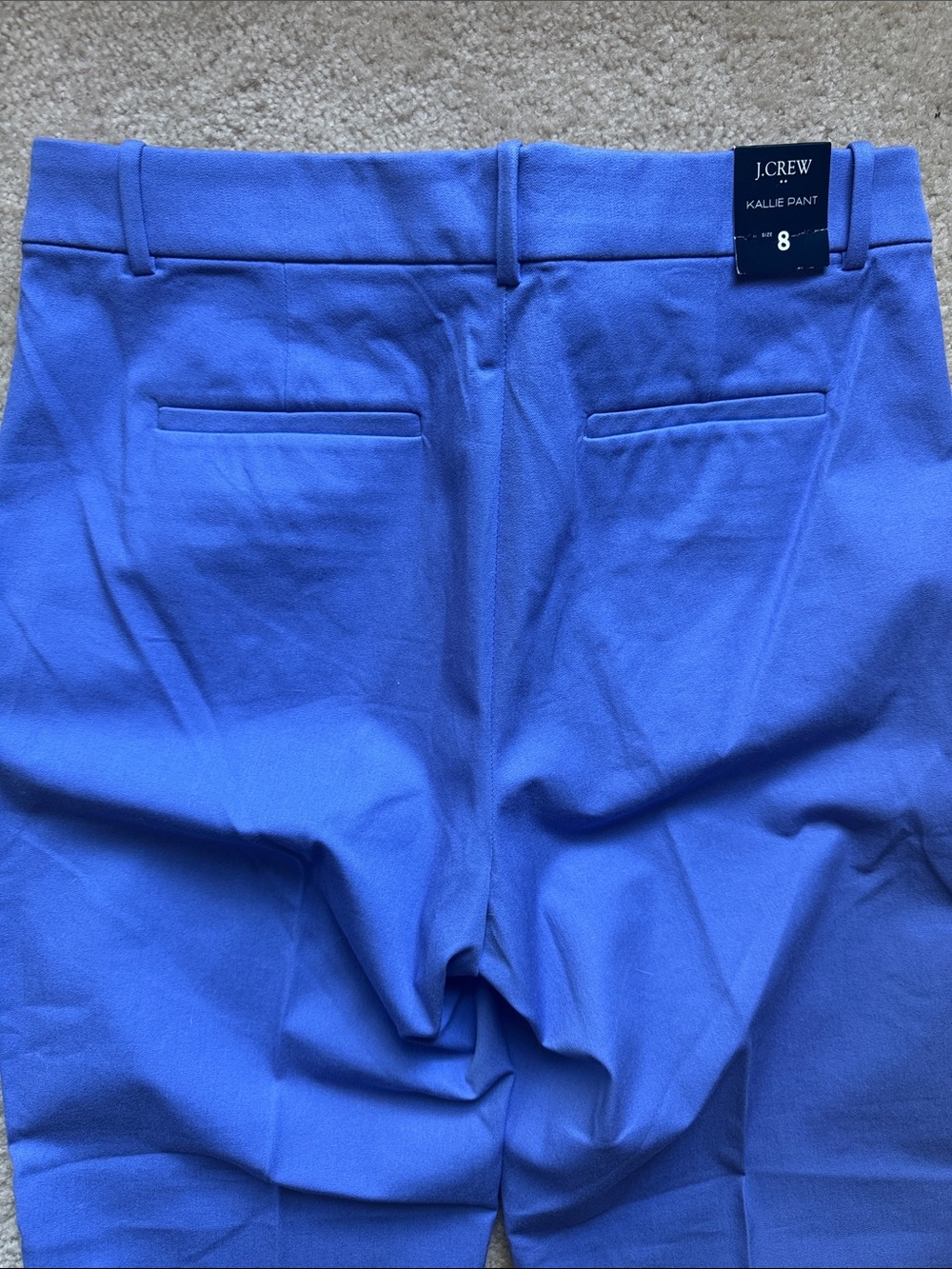 J.Crew Kallie Straight Leg Pant Cool Lilac Blue Size 8 NWT - Picture 16 of 17